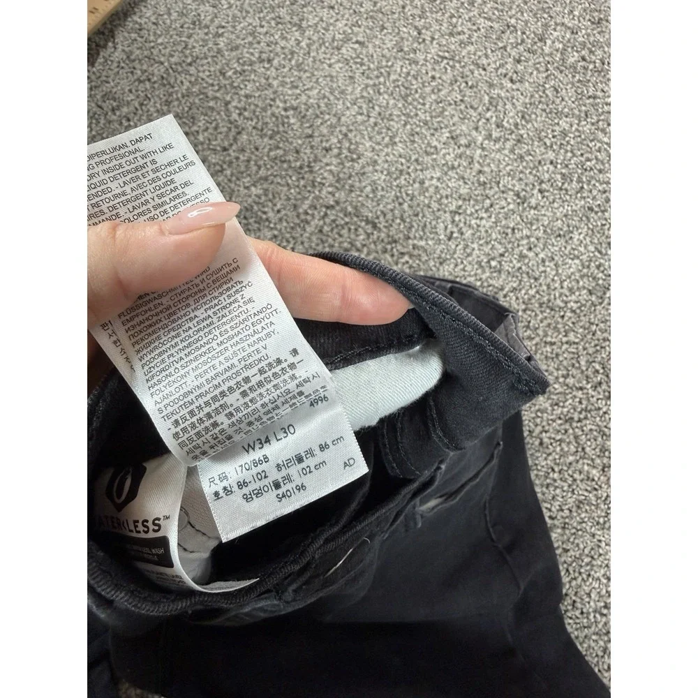 Levi's 511 Slim Straight Jeans Men's Size 34X30 Black